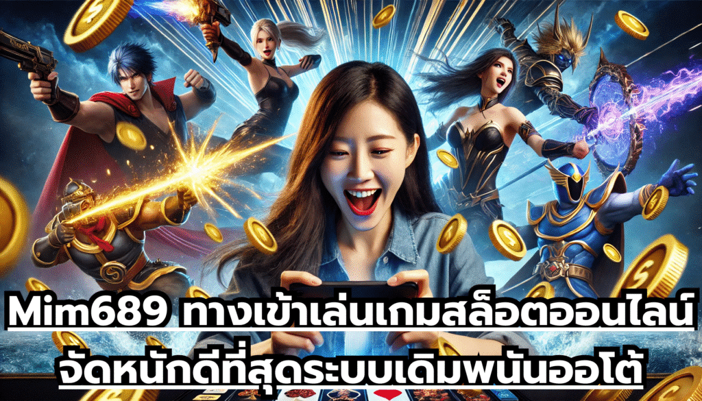 Mim689 ทางเข้าเล่นเกมสล็อตออนไลน์ จัดหนักจัดเต็ม ดีที่สุด ระบบเดิมพนันออโต้ ไม่มีสะดุด