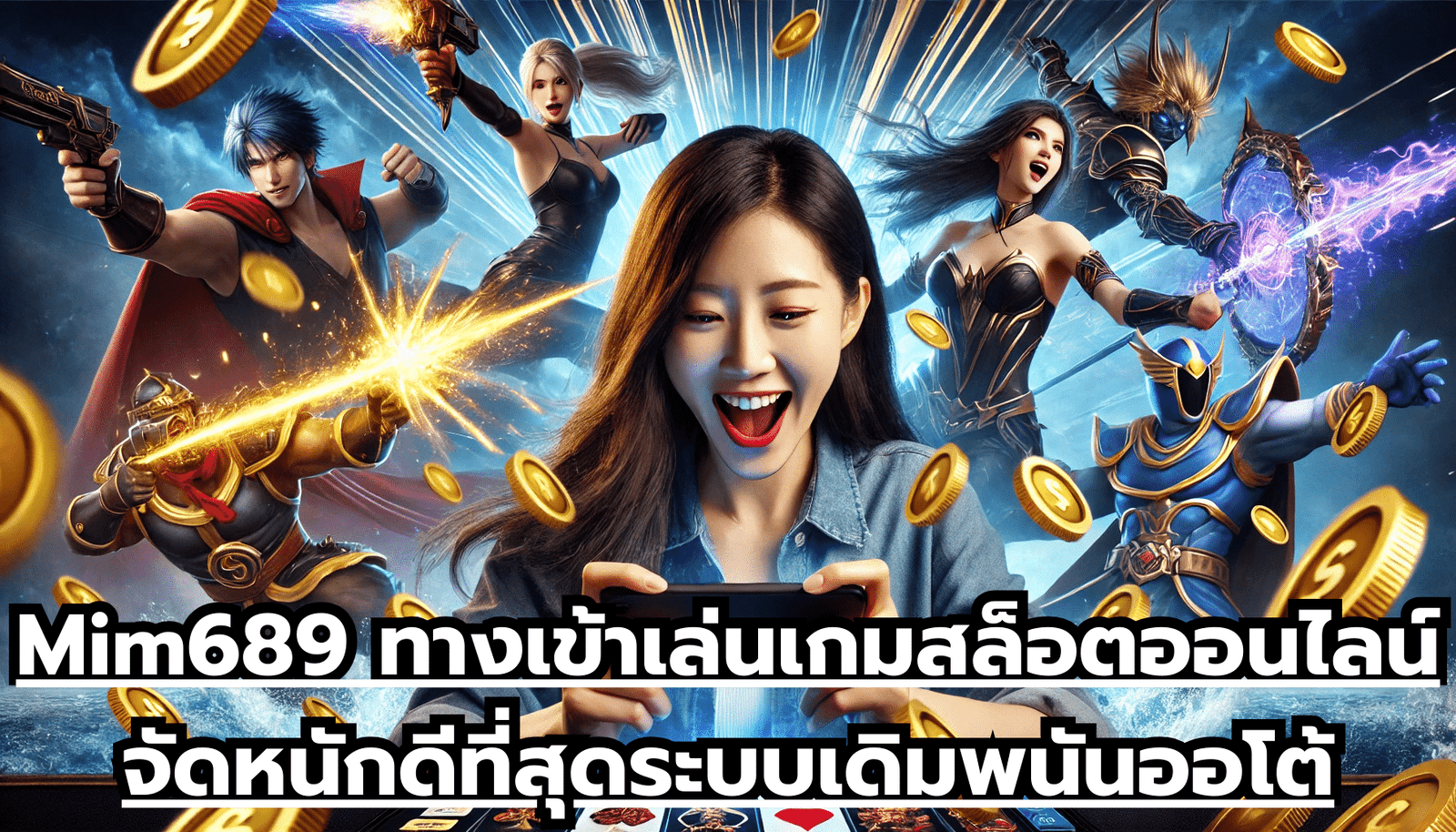 Mim689 ทางเข้าเล่นเกมสล็อตออนไลน์ จัดหนักจัดเต็ม ดีที่สุด ระบบเดิมพนันออโต้ ไม่มีสะดุด